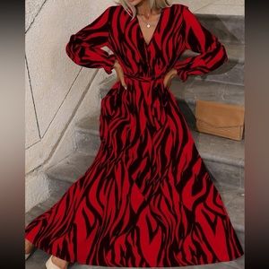 Multi Stripe belted Boho Dress